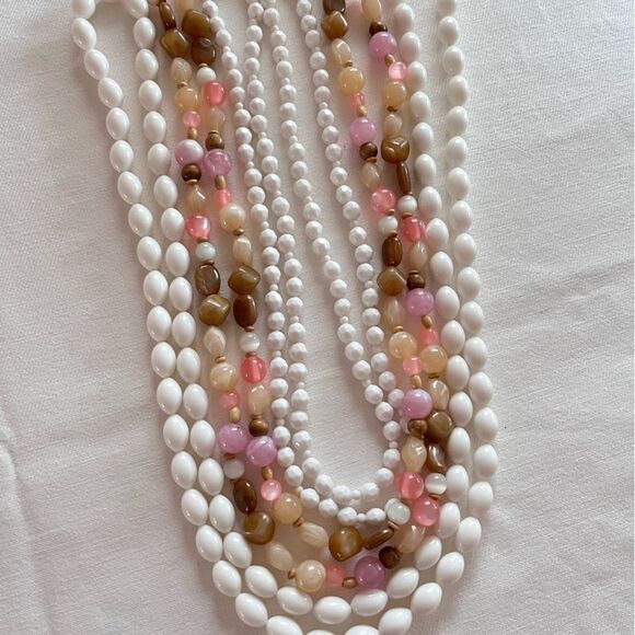 Vintage Plastic Bead Necklace Lot - Picture 6 of 7